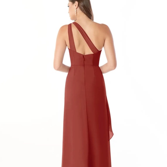 Azazie Maive Dress Chiffon Terracotta - Picture 5 of 9